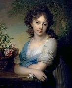 Vladimir Lukich Borovikovsky Portrait of Elena Alexandrovna Naryshkina oil painting